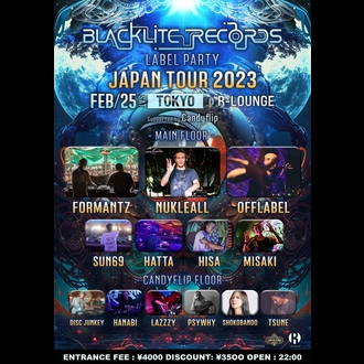 Blacklite Records Label party -Japan tour 2023- Supported by Candyflip