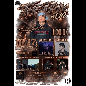 Flyer for THE BOX vol.10 at R LOUNGE