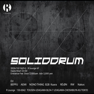 SOLIDDRUM｜R LOUNGEのフライヤー