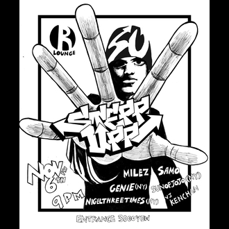 Flyer for STEPP UPP at R LOUNGE