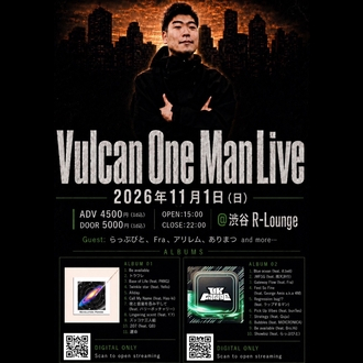 Vulcan ONE MAN LIVE｜R LOUNGEのフライヤー